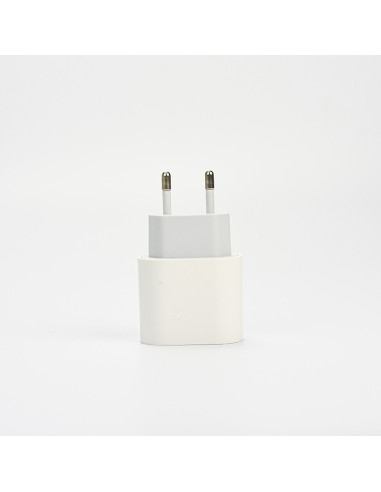 20w Power Adapter for iPhone - USB-C - White - EU (OEM) - BULK