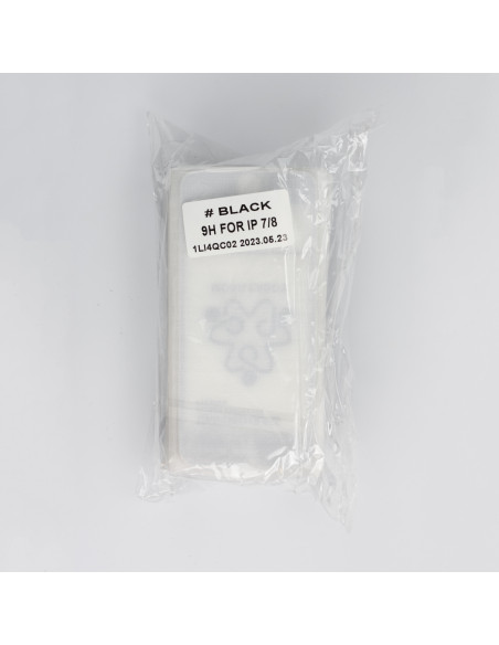 iPhone 7/8 - Black - Crystal line 25-pack Full Display Protection