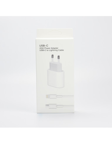 Bundle Package: 20W Adapter + USB-C to Lightning Cable