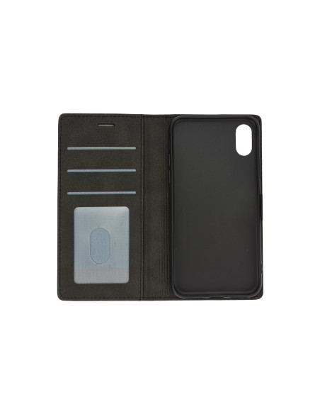 iPhone XR Wallet Case w/Buckle Black