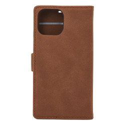 iPhone 14 Wallet Case w/Buckle Brown