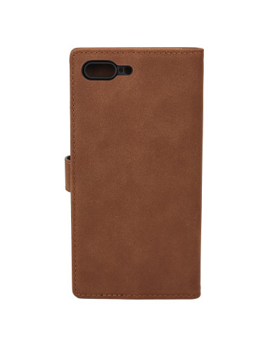 iPhone 7/8 Plus Wallet Case w/Buckle Brown