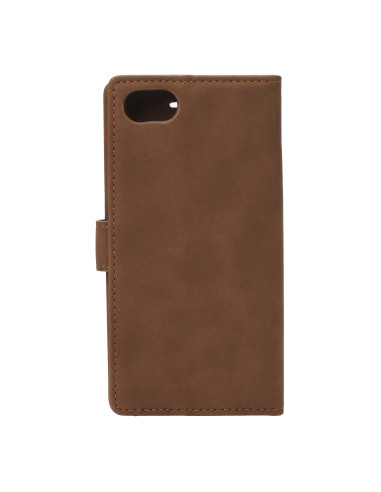 iPhone 7/8/SE2020 Wallet Case w/Buckle Brown