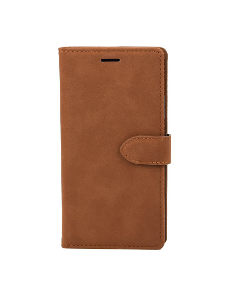 iPhone XR Wallet Case w/Buckle Brown