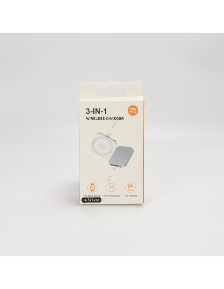 3 in 1 Wireless Charger - White