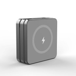 Qi1 30W 3 in 1 Wireless Charger - Gray 2