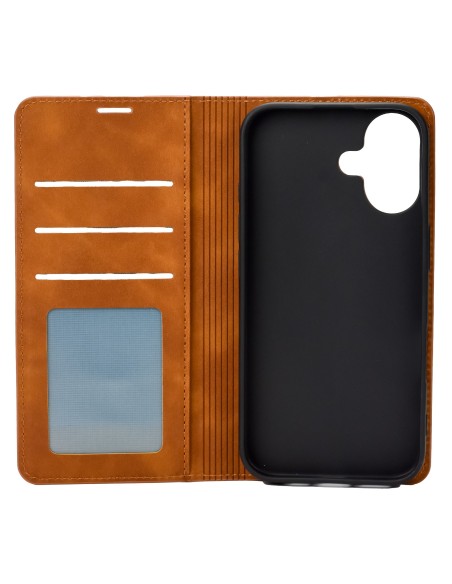 iPhone 16 Wallet Case Brown
