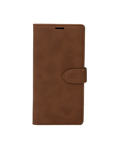 iPhone 16 Wallet Case w/Buckle Brown