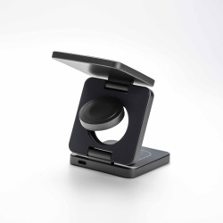 Qi2 30W 3 in 1 Wireless Charger - Gray 2