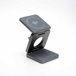 Qi2 30W 3 in 1 Wireless Charger - Gray