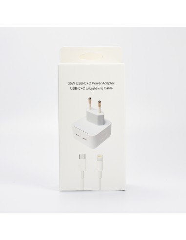 Bundle 35W Power Adapter + 1 Meter USB-C to Lightning (1 pcs)