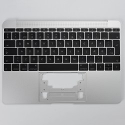 MacBook A1534 2017 Topcase DK - Silver - OEM Quality