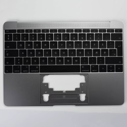MacBook A1534 2017 Topcase DK - Space Gray - OEM Quality