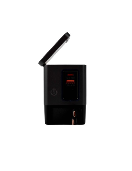 105W GaN Charger 6-in-1 Power Combo Tower - black