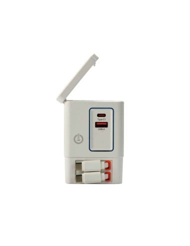 105W GaN Charger 6-in-1 Power Combo Tower - white