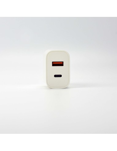 20w Power Adapter for iPhone - USB-C + USB-A - White - EU (OEM) - BULK 20w Power Adapter for iPhone - USB-C + USB-A - White - EU (OEM) - BULK