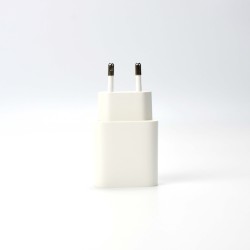 20w Power Adapter for iPhone - USB-C + USB-A - White - EU (OEM) - BULK