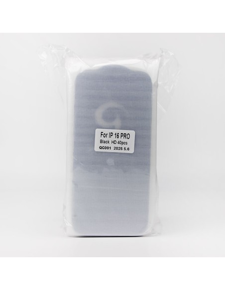 iPhone 16 Pro / 17 - Blue line - 40-pack Full Display Protection