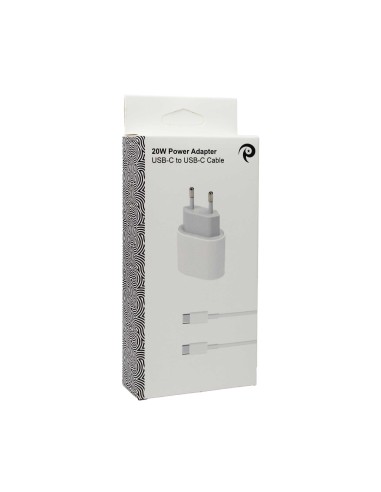 Bundle 20W Power Adapter + 2 Meter USB-C to USB-C