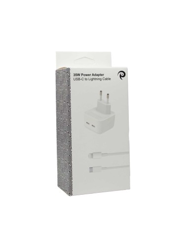 Bundle 35W Power Adapter + 2 Meter USB-C to Lightning (1 pcs)