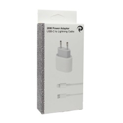 Bundle 20W Power Adapter + 2 Meter USB-C to Lightning