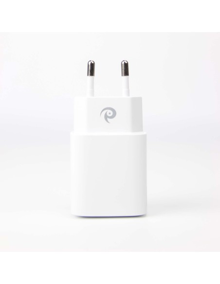 20w Power Adapter for iPhone - USB-C + USB-A - White - EU (OEM) - BULK 20w Power Adapter for iPhone - USB-C + USB-A - White - EU (OEM) - BULK