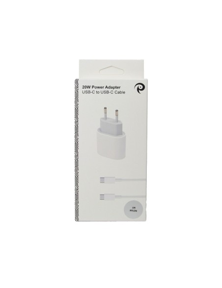 Bundle 20W Power Adapter + 1 Meter Nylon USB-C to USB-C Bundle 20W Power Adapter + 1 Meter Nylon USB-C to USB-C