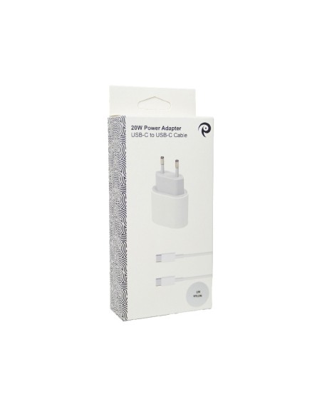 Bundle 20W Power Adapter + 1 Meter Nylon USB-C to USB-C Bundle 20W Power Adapter + 1 Meter Nylon USB-C to USB-C