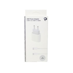 Bundle 20W Power Adapter + 2 Meter Nylon USB-C to USB-C