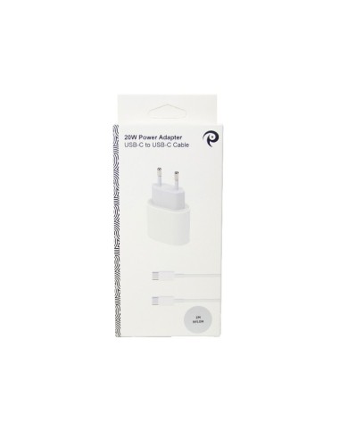 Bundle 20W Power Adapter + 2 Meter Nylon USB-C to USB-C