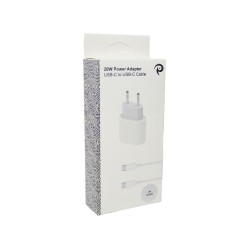 Bundle 20W Power Adapter + 2 Meter Nylon USB-C to USB-C 2