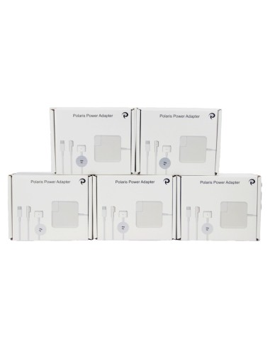 5-Pack Bundle - 45W Power Adapter - Compatible with MagSafe 2 - OEM Quality