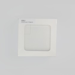 30w Power Adapter for iPhone - USB-C + USB-A - White - EU (OEM) - BULK 2