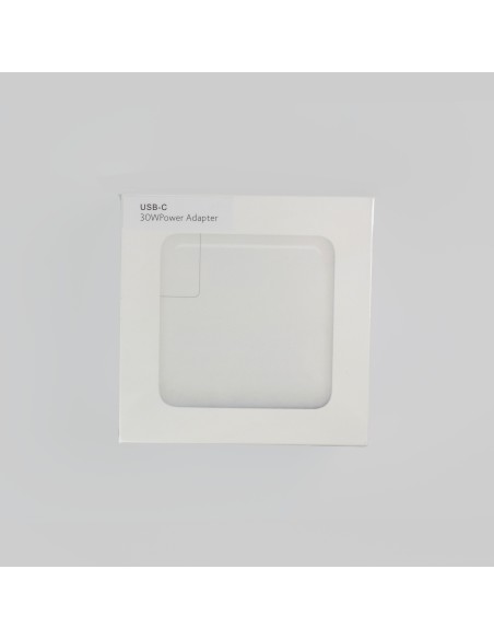 30w Power Adapter for iPhone - USB-C + USB-A - White - EU (OEM) - BULK