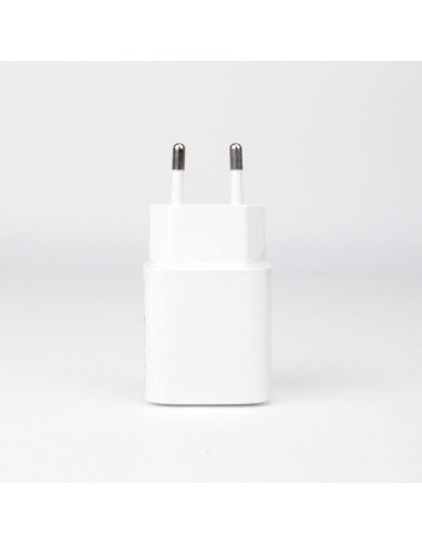 30w Power Adapter for iPhone - USB-C + USB-A - White - EU (OEM) - BULK