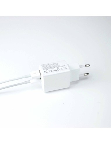 30w Power Adapter for iPhone - USB-C + USB-A - White - EU (OEM) - BULK