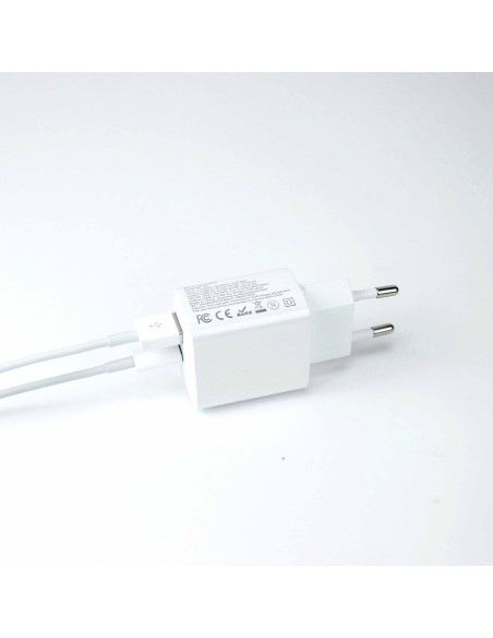 30w Power Adapter for iPhone - USB-C + USB-A - White - EU (OEM) - BULK