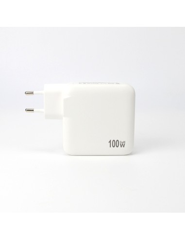 100w Power Adapter for iPhone - 3 x USB-C + 1 x USB-A - White - EU (OEM) - BULK