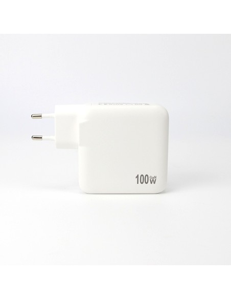 100w Power Adapter for iPhone - 3 x USB-C + 1 x USB-A - White - EU (OEM) - BULK
