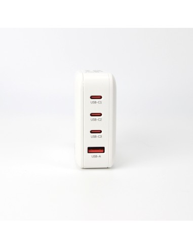 100w Power Adapter for iPhone - 3 x USB-C + 1 x USB-A - White - EU (OEM) - BULK