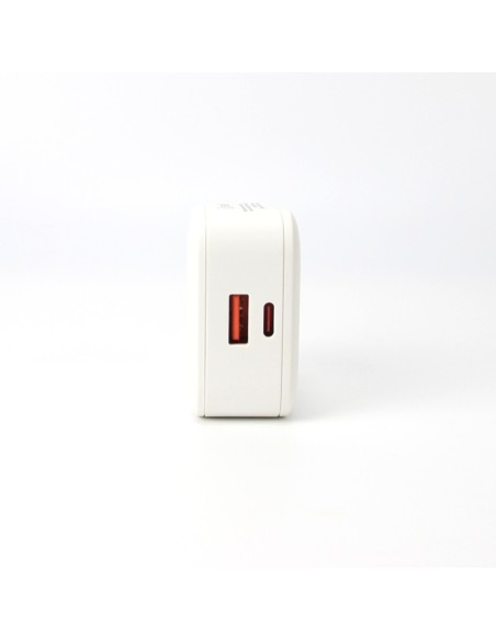 65w Power Adapter for iPhone - USB-C + USB-A - White - EU (OEM) - BULK