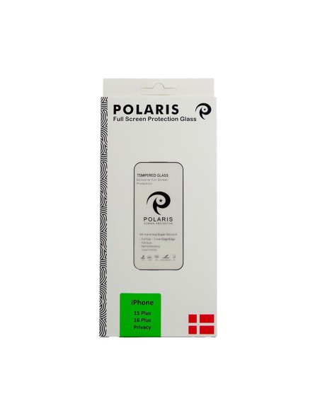 iPhone 15  Plus / 16 Plus - Privacy Full Screen Protection by Polaris