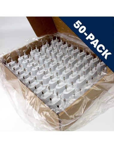 50-Pack BULK - 20W Power Adapter for iPhone - USB-C - White