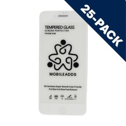 iPhone 7/8 - White - Crystal line 25-pack Full Display Protection