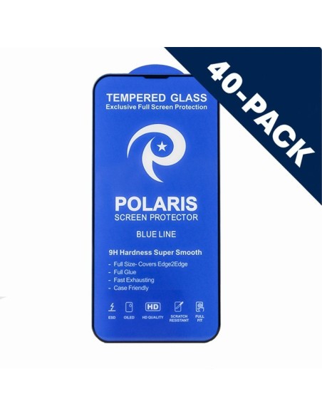 iPhone 12/12 Pro - Blue line - 40-pack Full Display Protection