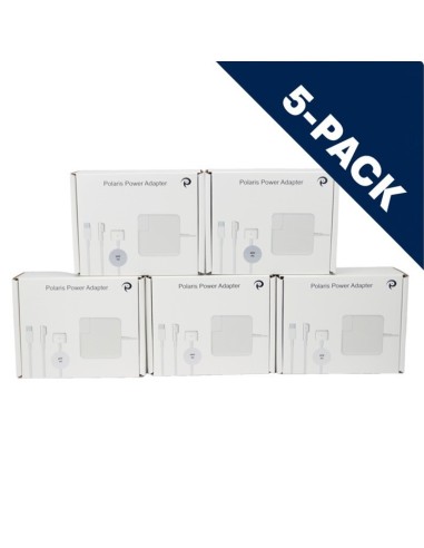 5-Pack Bundle - 60W Power Adapter - Compatible with MagSafe 2 - OEM Qualilty