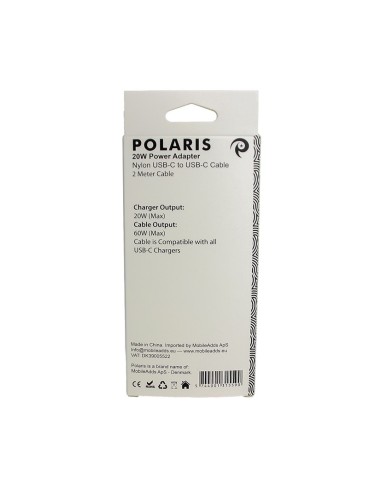 Bundle 20W Power Adapter + 2m Nylon USB-C to USB-C - OEM Quality