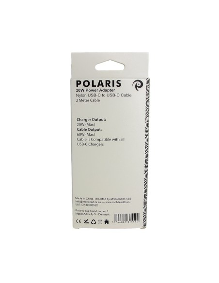 Bundle 20W Power Adapter + 2m Nylon USB-C to USB-C - OEM Quality