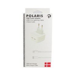 Bundle 35W Power Adapter + 2m USB-C to Lightning (1 pcs) - OEM Quality