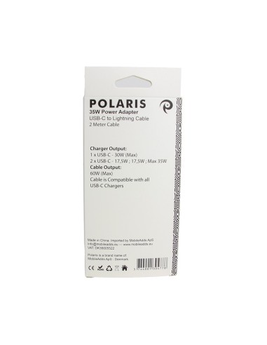 Bundle 35W Power Adapter + 2m USB-C to Lightning (1 pcs) - OEM Quality